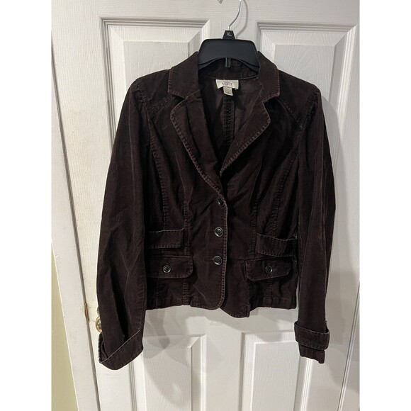 Ann Taylor LOFT Jacket Women 6 Corduroy Button Y2K preppy Gilmore Girls inspired - Picture 7 of 7